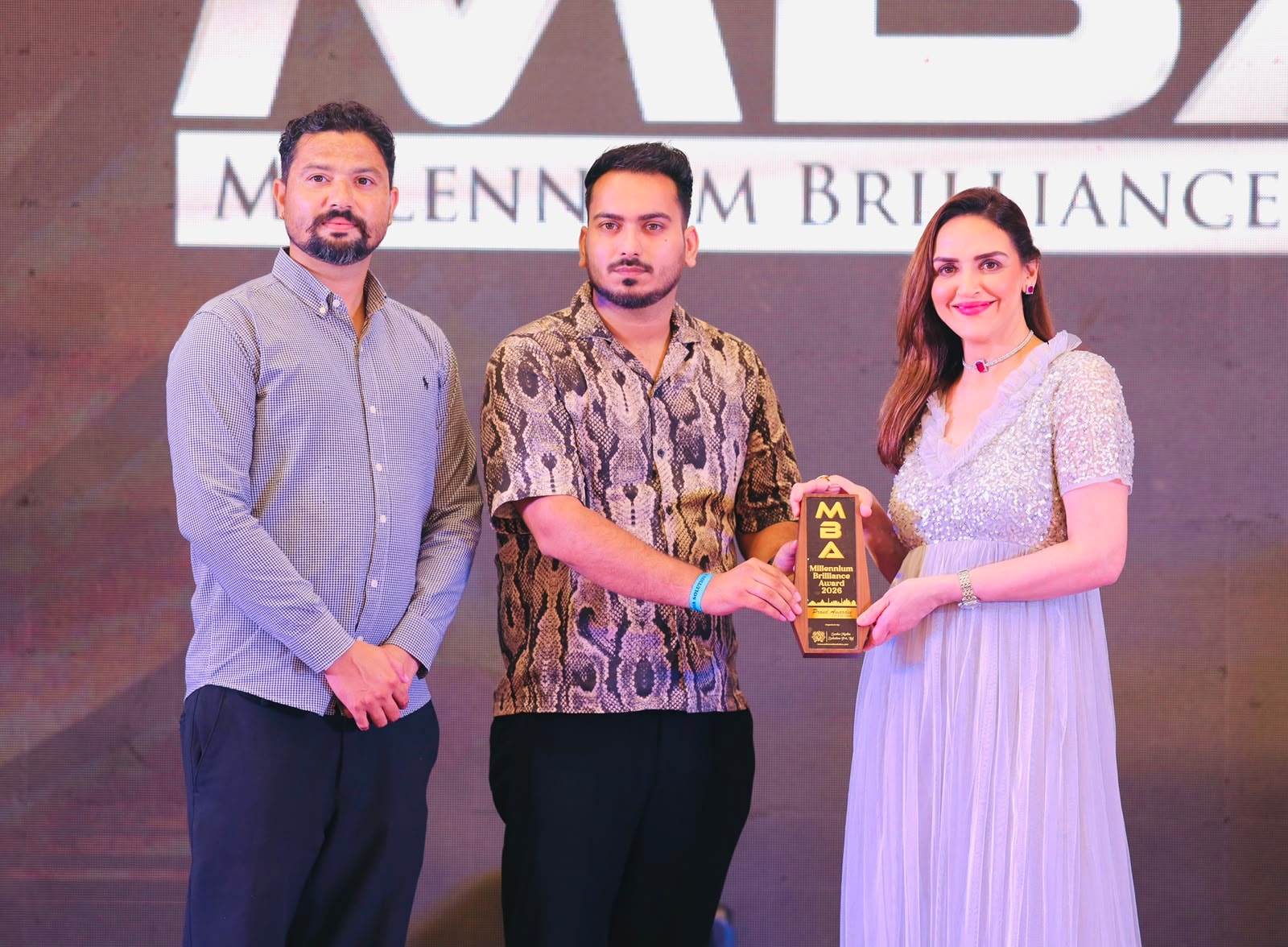 Millennium Brilliance Award presented by Esha Deol